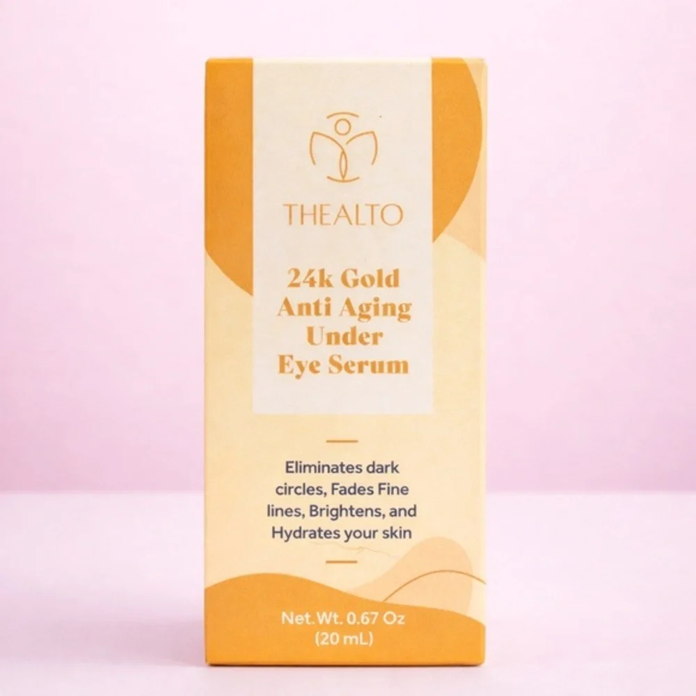✨ THEALTO 24K Gold Anti-Aging Under Eye Serum 20 mL | Dark Circles Fine Lines